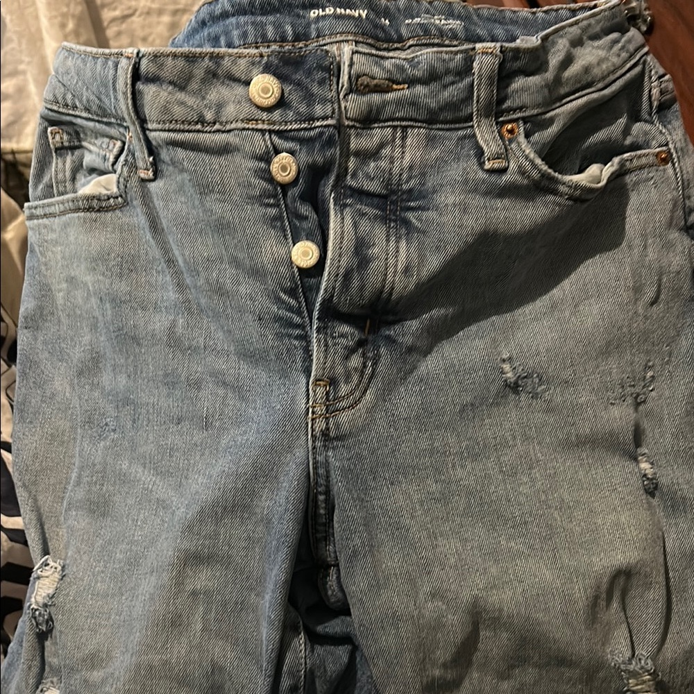 Old Navy Distressed Blue Jeans